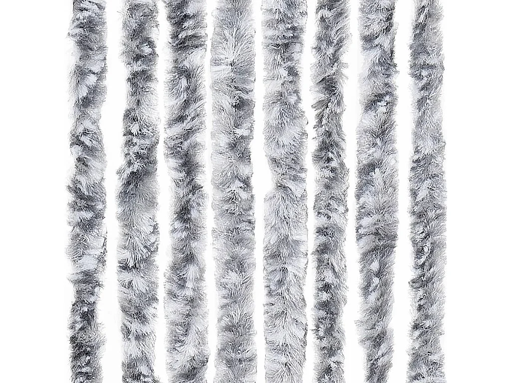 Moustiquaire blanc et gris 118x220 cm chenille