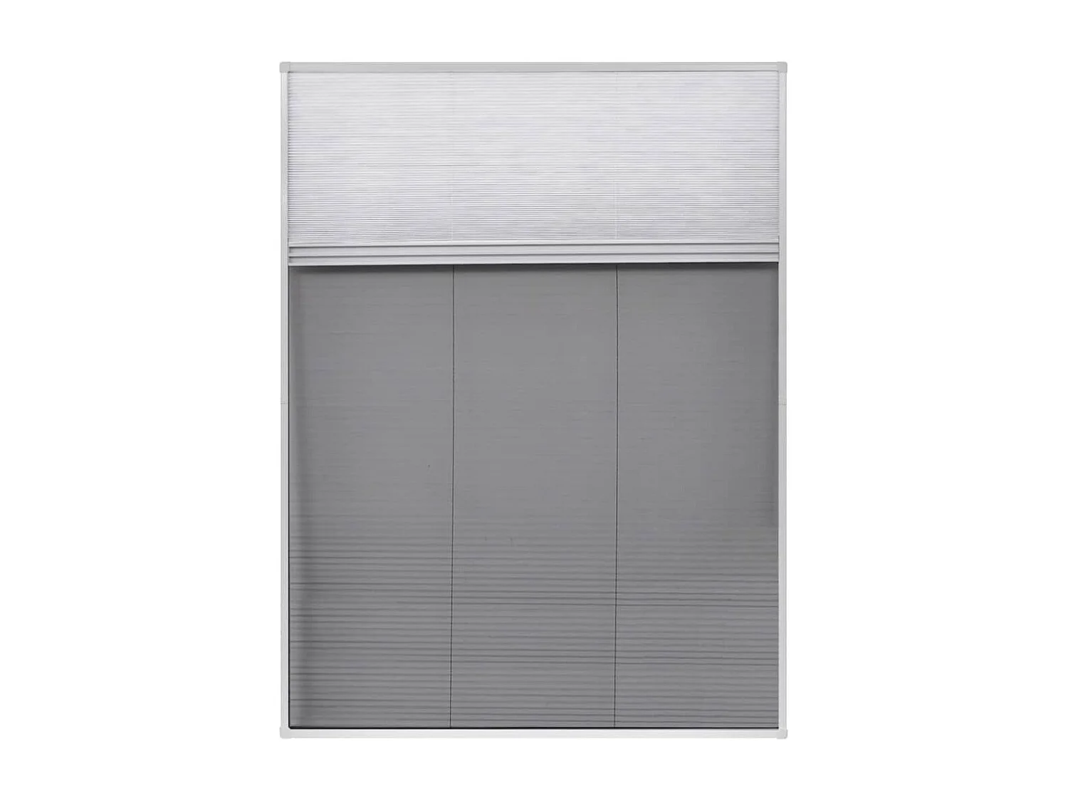 Moustiquaire plissée pour fenêtre et store Aluminium 60 x 80 cm