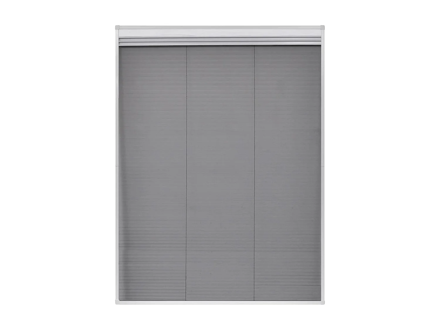 Moustiquaire plissée pour fenêtre et store Aluminium 60 x 80 cm
