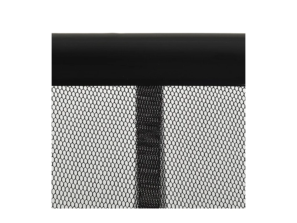 Zanzariera con tenda a rete nera 100x220 cm poliestere