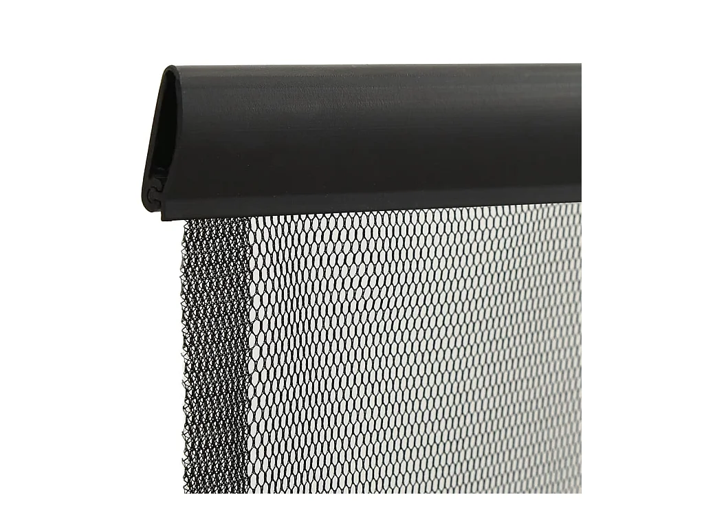 Zanzariera con tenda a rete nera 100x220 cm poliestere