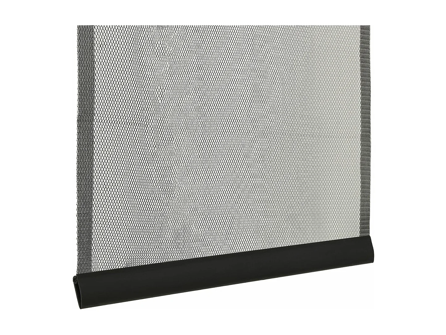 Moustiquaire avec rideau en maille noir 100x220 cm polyester