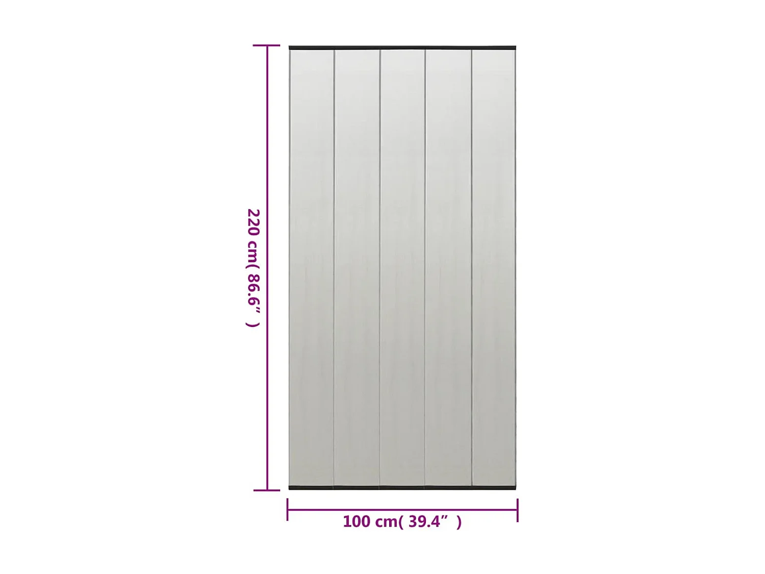 Moustiquaire avec rideau en maille noir 100x220 cm polyester