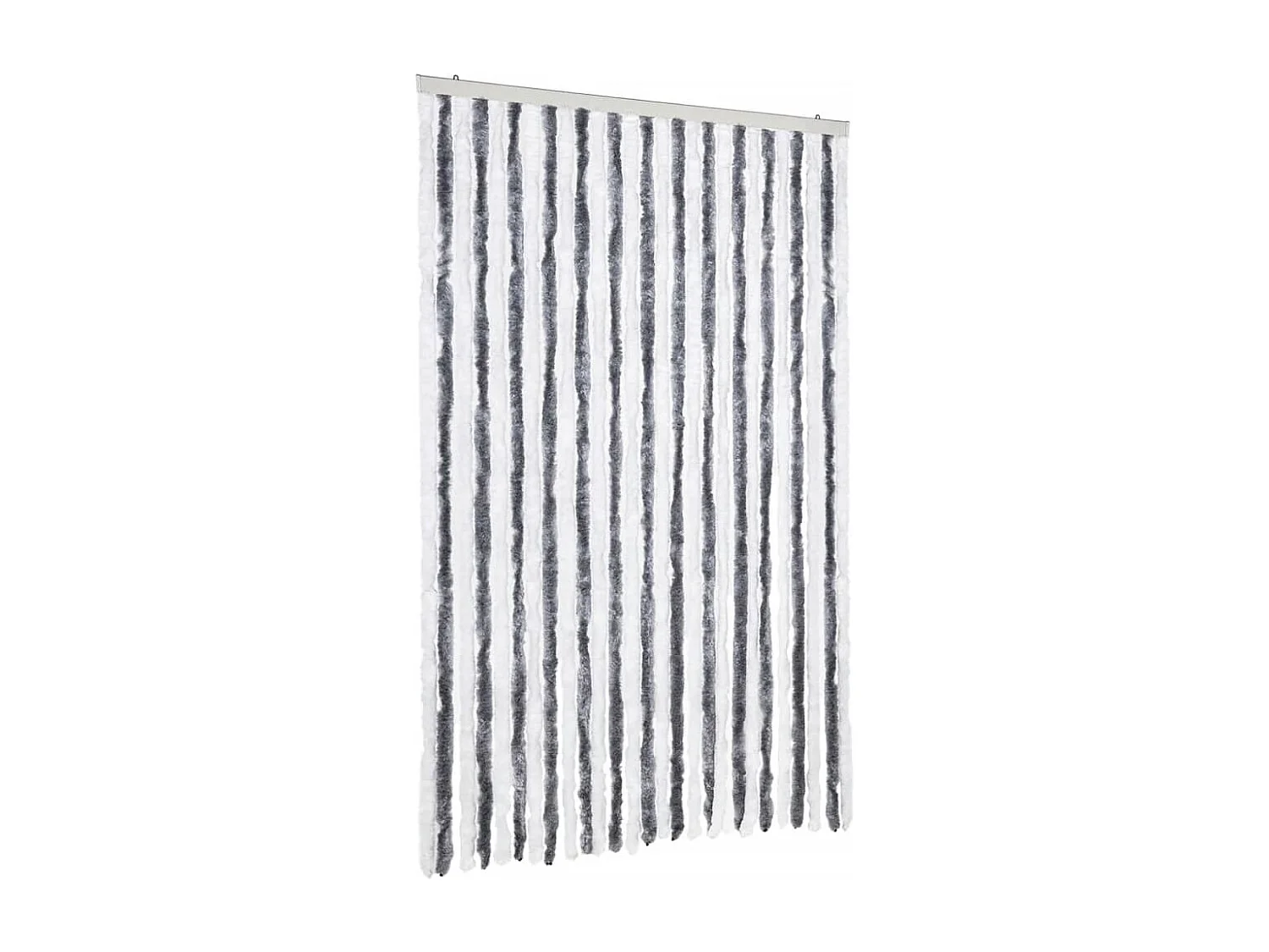 Zanzariera in ciniglia grigia e bianca 118x220 cm