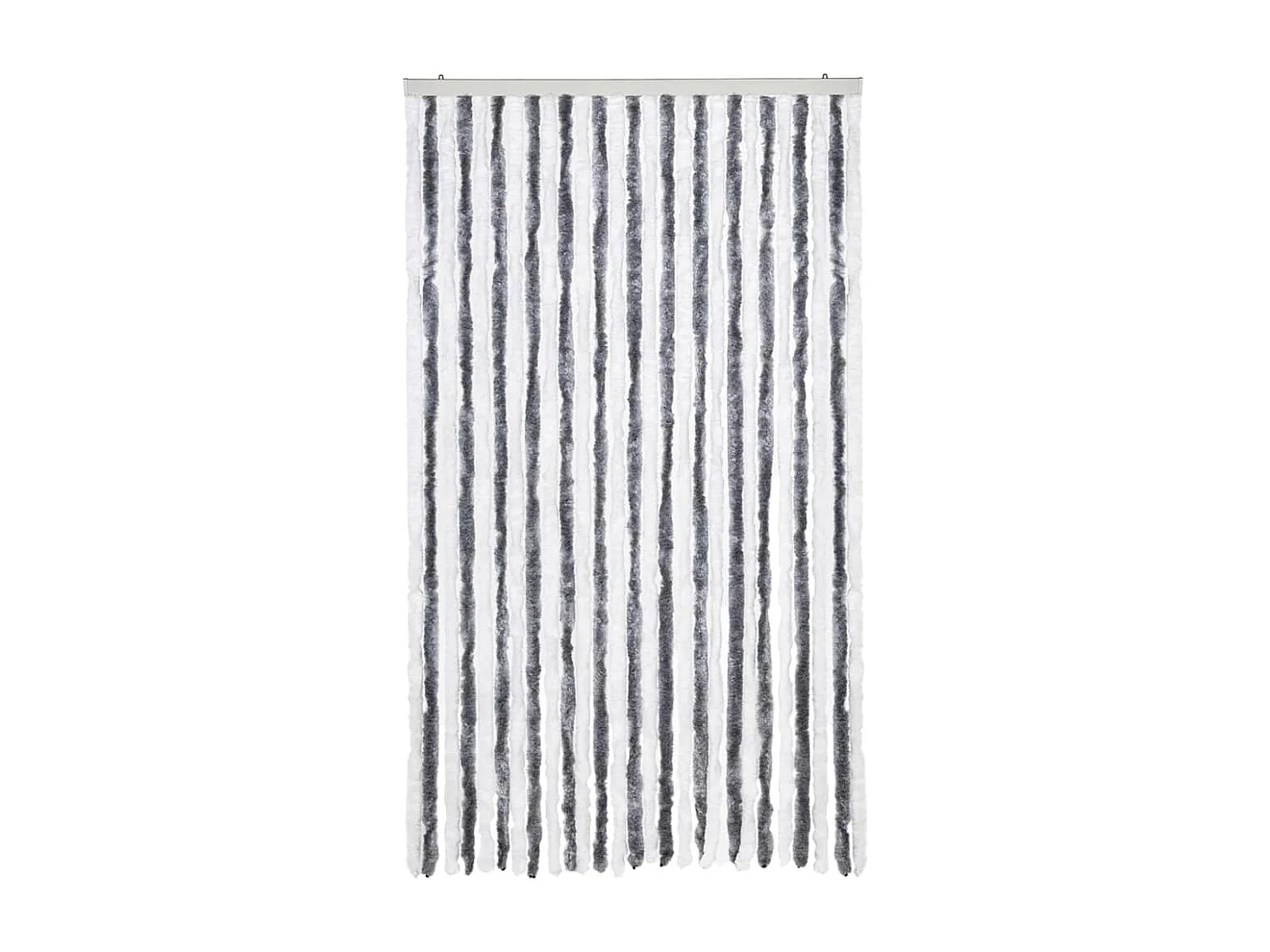 Zanzariera in ciniglia grigia e bianca 118x220 cm