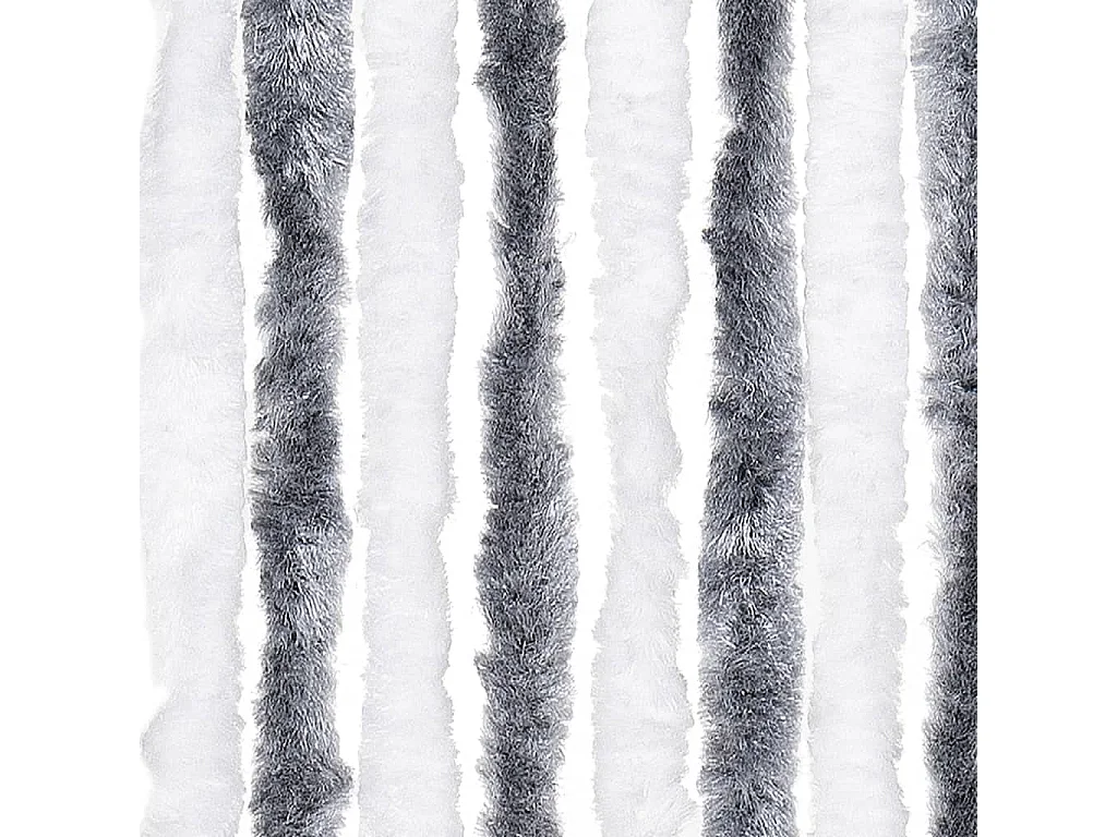 Zanzariera in ciniglia grigia e bianca 118x220 cm