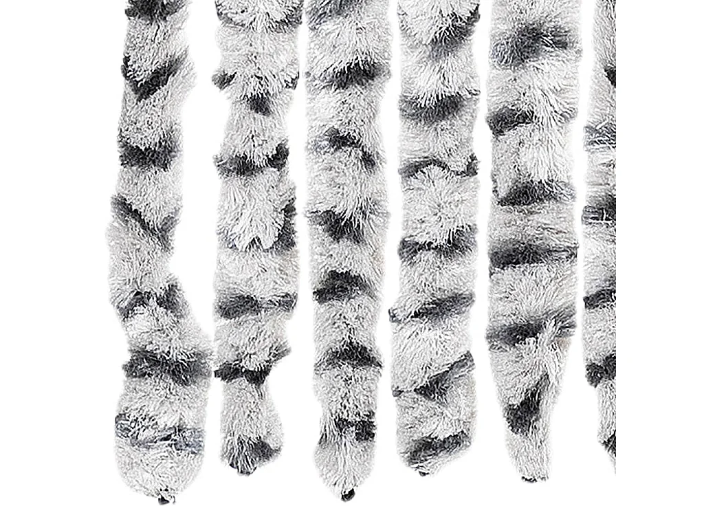 Mosquiteiro Cinza Claro e Cinza Escuro 90x220 cm Chenille