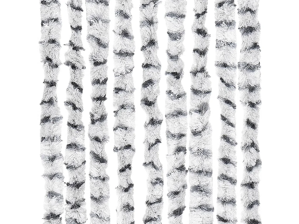 Moustiquaire Gris clair et gris foncé 90x220 cm Chenille
