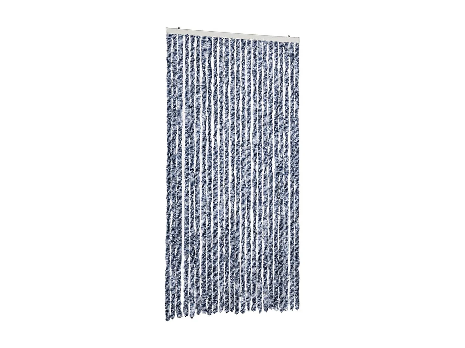 Cortina mosquiteira azul e branca 100x230 cm chenille