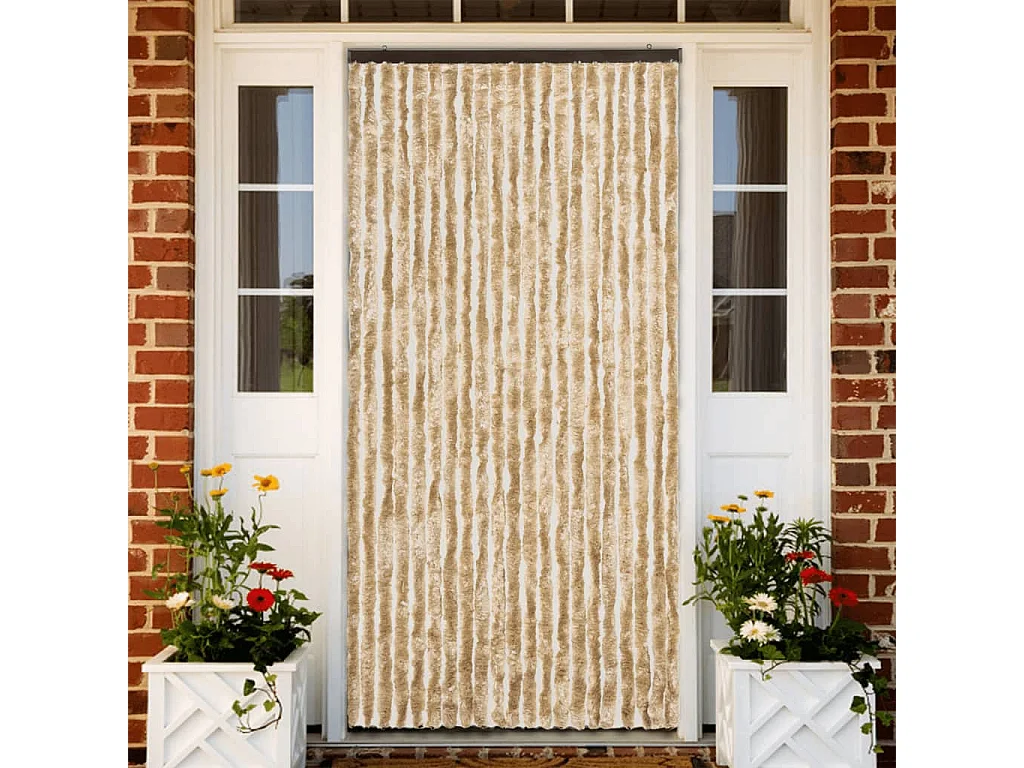 Beige Klamboe 90x220 cm Chenille