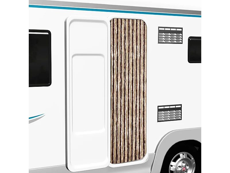 Moustiquaire Beige et marron clair 56x200 cm Chenille