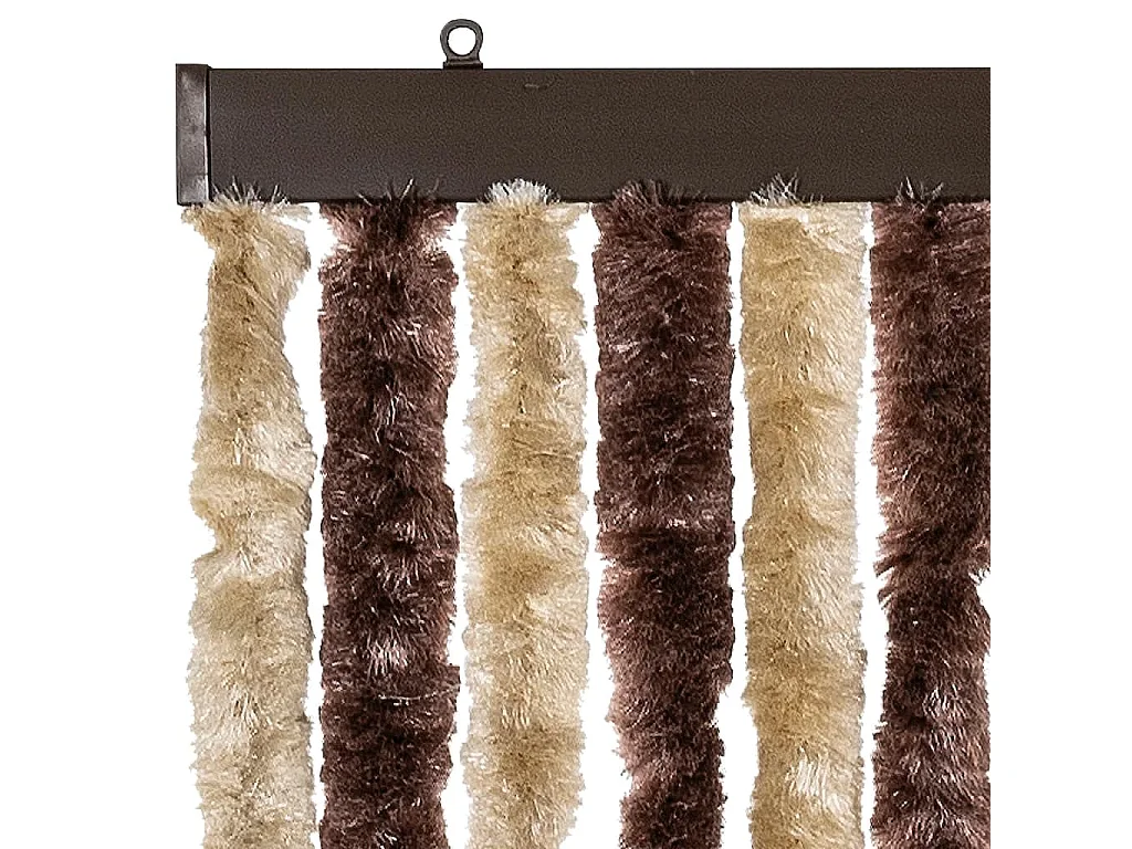 Moustiquaire Beige et marron clair 56x200 cm Chenille
