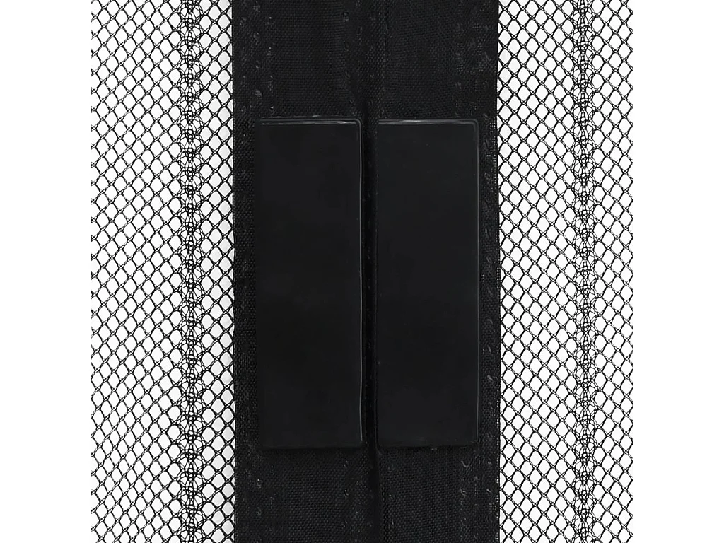 stuks Anti-insecten deurgordijnen en magneten zwart 230x160 cm