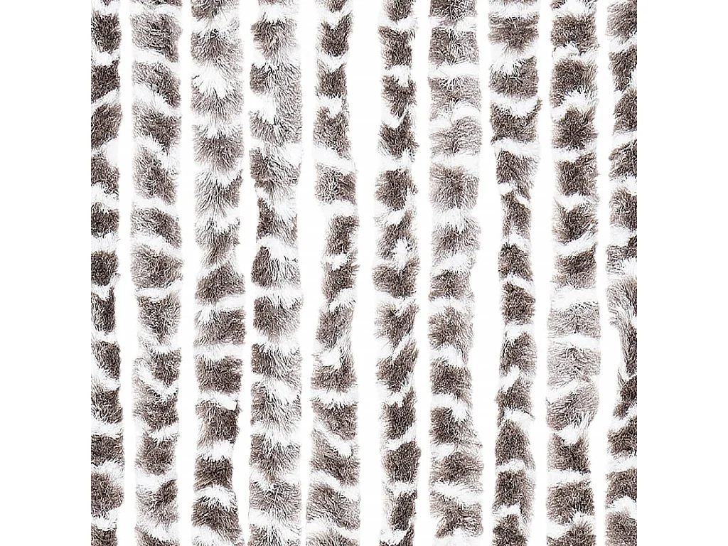 Zanzariera Taupe e bianco 100x220 cm Ciniglia