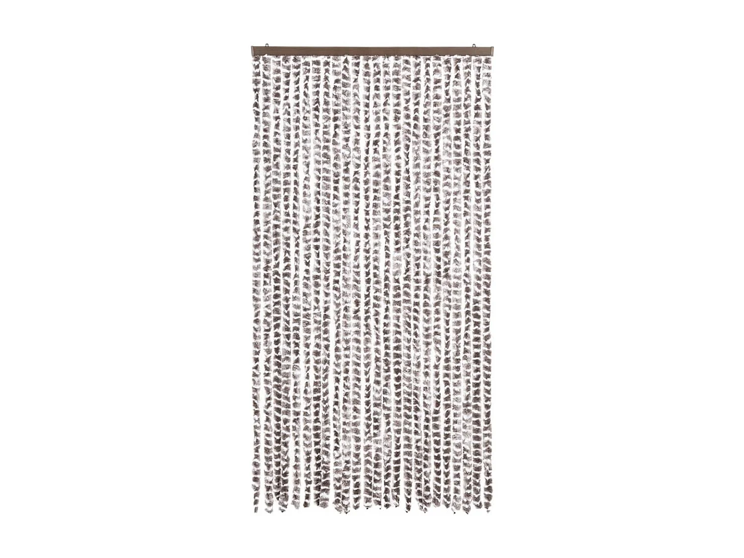 Moustiquaire Taupe et blanc 100x220 cm Chenille