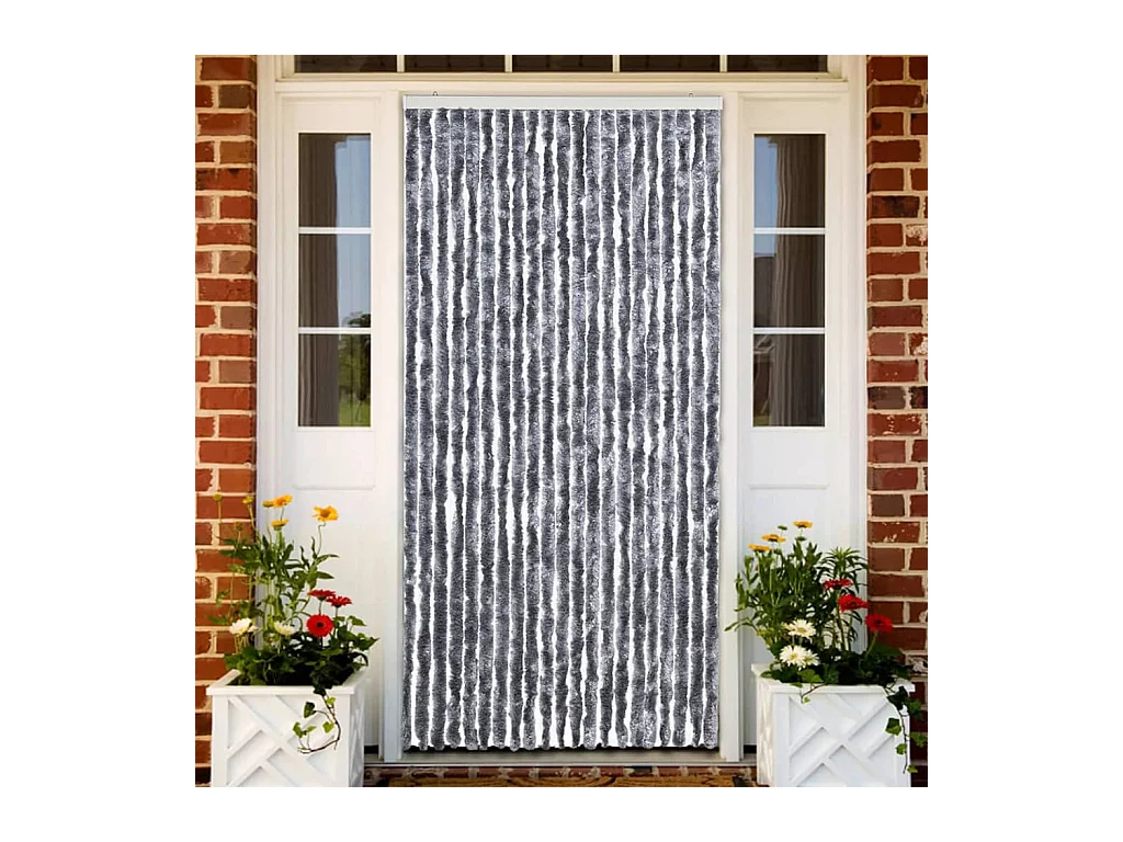Moustiquaire Argenté 90x220 cm Chenille