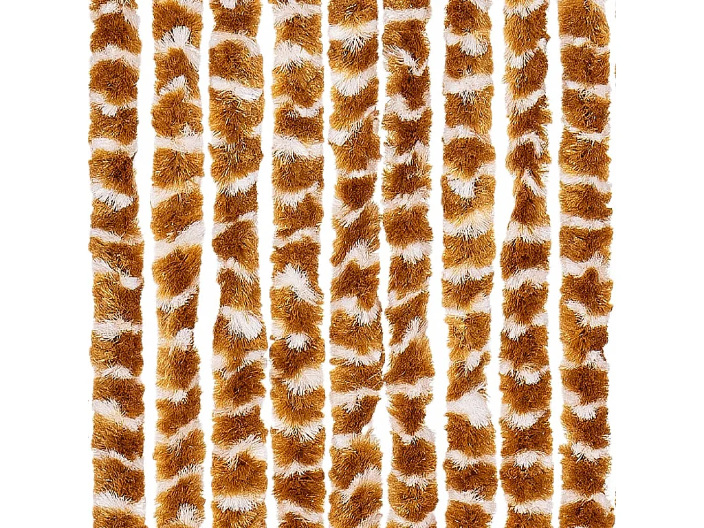 Moustiquaire Ocre et blanc 56x185 cm Chenille