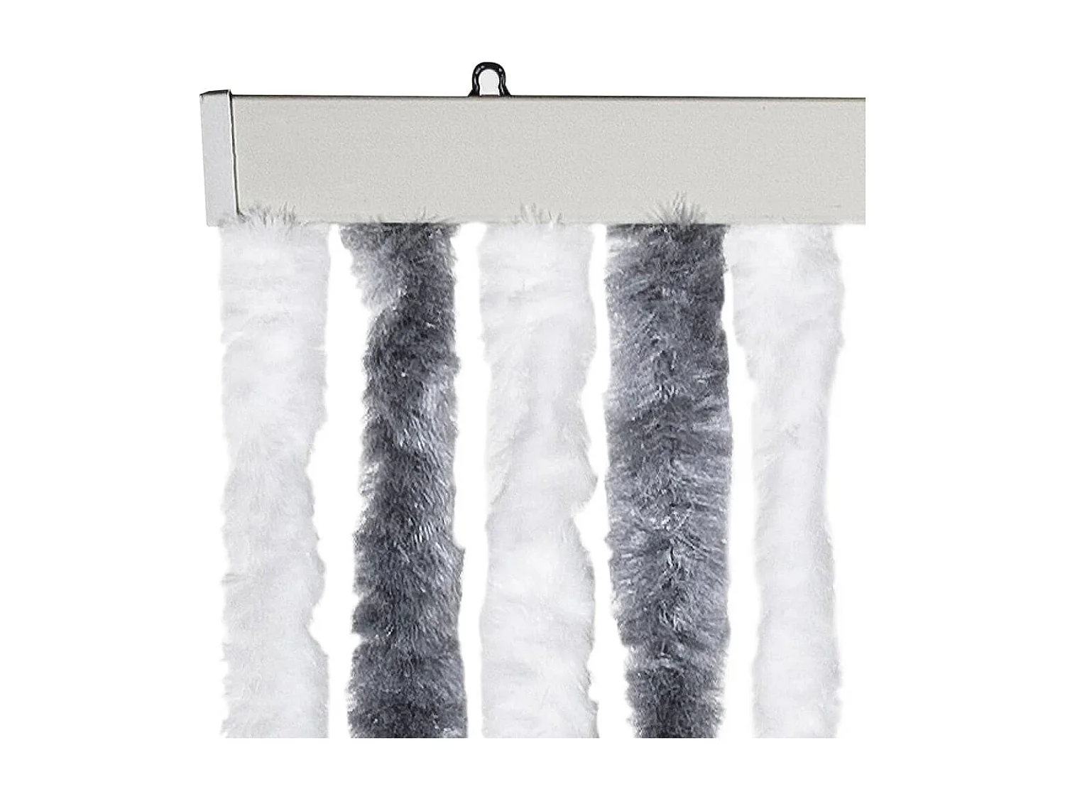 Mosquiteiro cinza e branco 56 x 185 cm Chenille