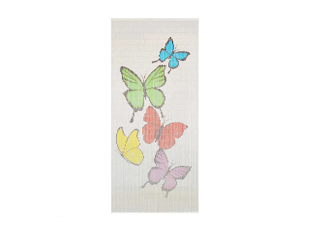 Rideau de porte contre insectes Bambou 90 x 200 cm