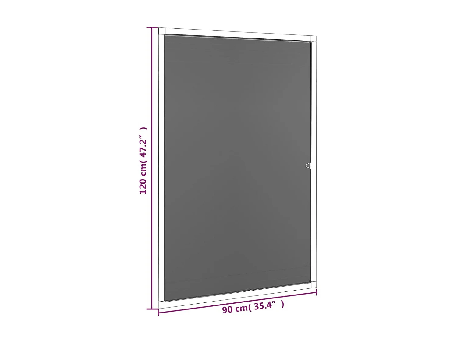 Moustiquaire pour fenêtres Blanc 90x120 cm