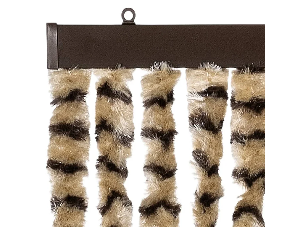 Fliegenvorhang Chenille, beige und braun, 56x200 cm