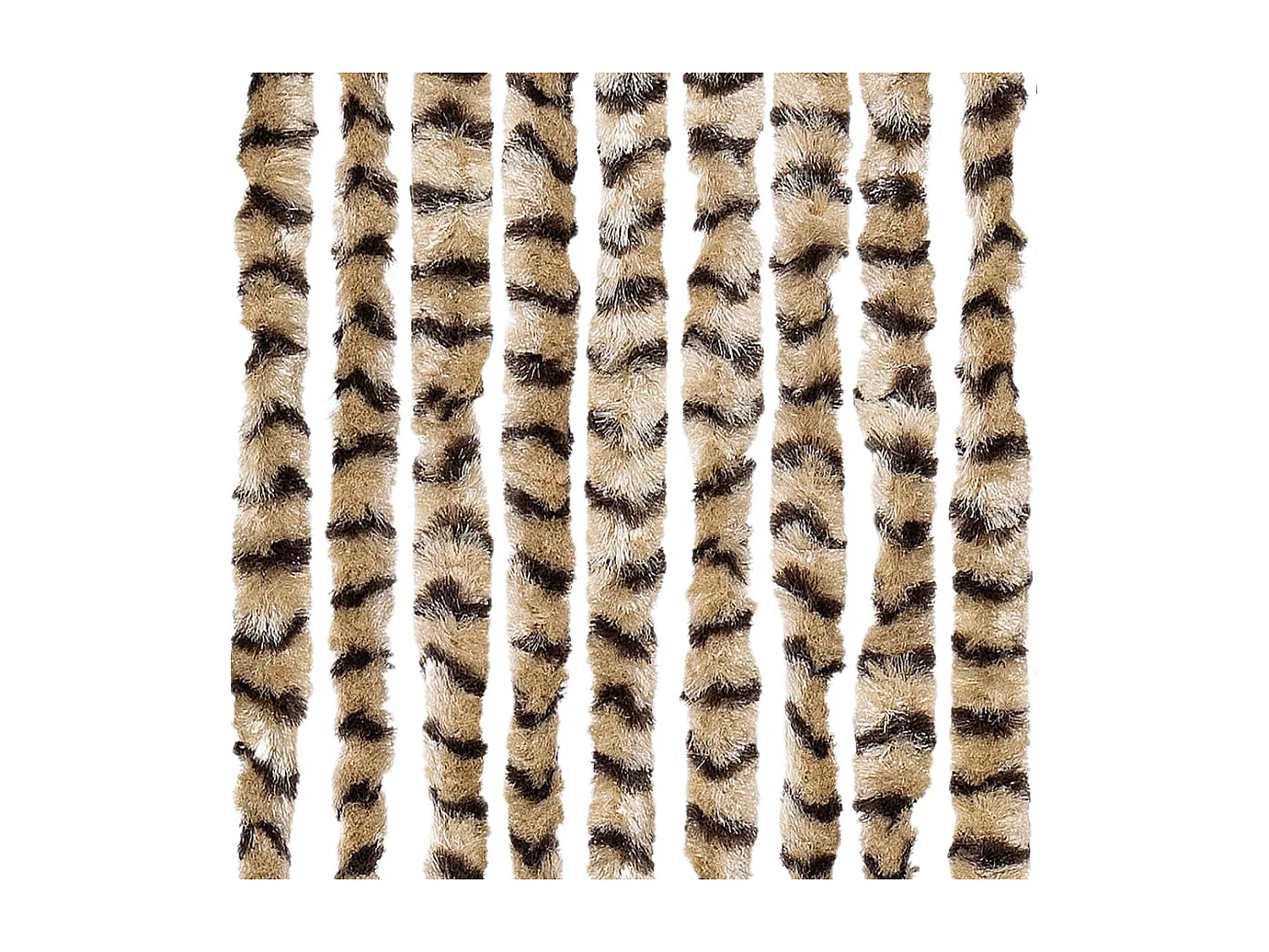 Rideau anti-mouches beige et marron 56x200 cm chenille