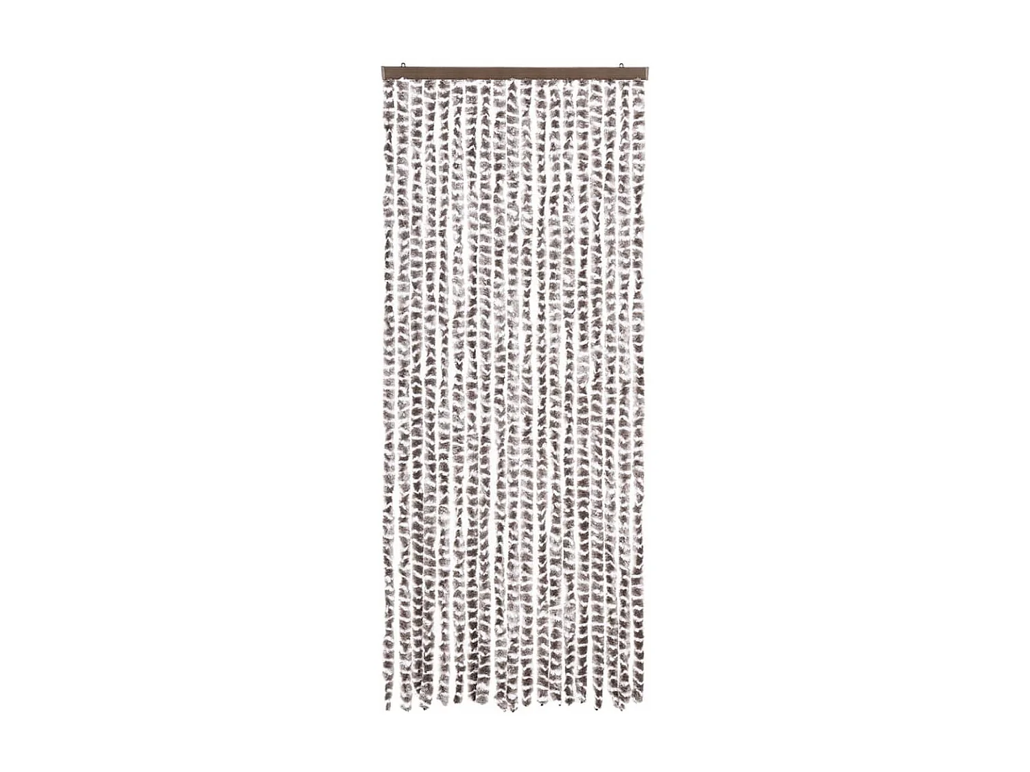 Mosquitera Chenilla gris y blanca 56x185 cm