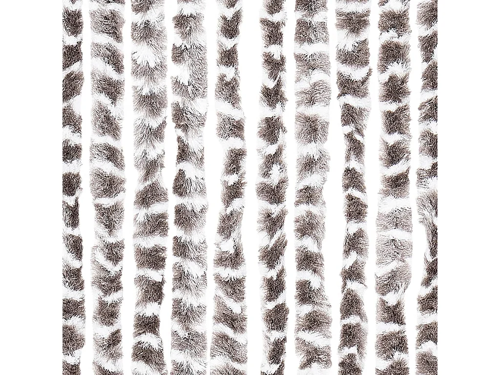 Mosquitera Chenilla gris y blanca 56x185 cm