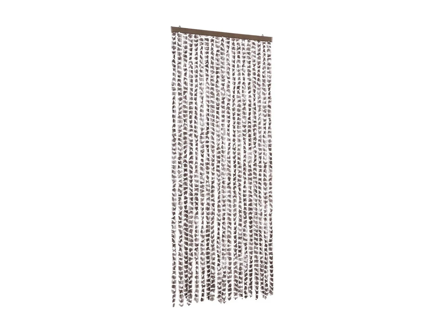 Moustiquaire Taupe et blanc 56x185 cm Chenille