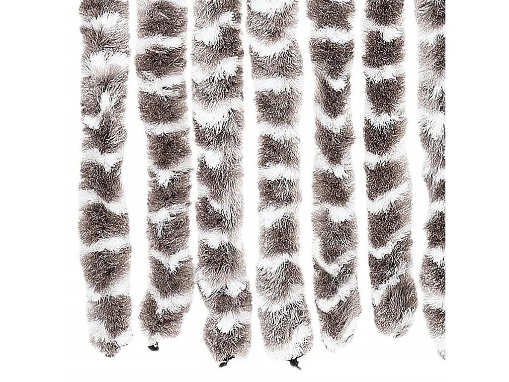 Moustiquaire Taupe et blanc 56x185 cm Chenille