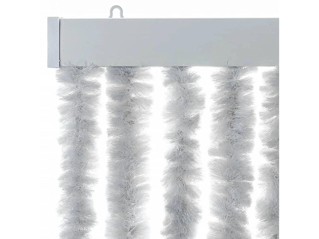 Tenda anti-mosche grigia 100x220 cm ciniglia