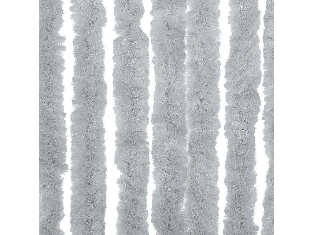 Rideau anti-mouches gris 100x220 cm chenille