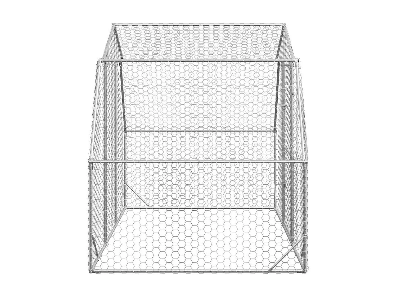 Poulailler 2,5x2x2,25 m acier galvanisé
