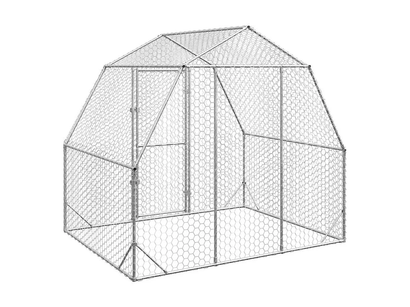 Poulailler 2,5x2x2,25 m acier galvanisé