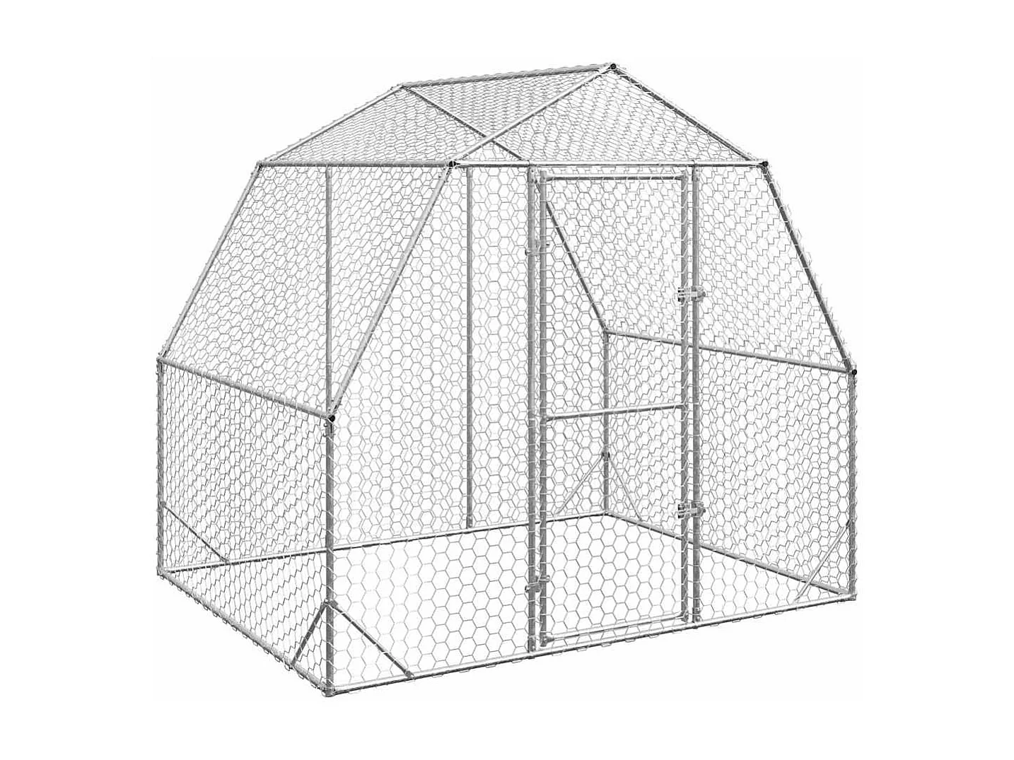 Galinheiro 2,5x2x2,25 m aço galvanizado