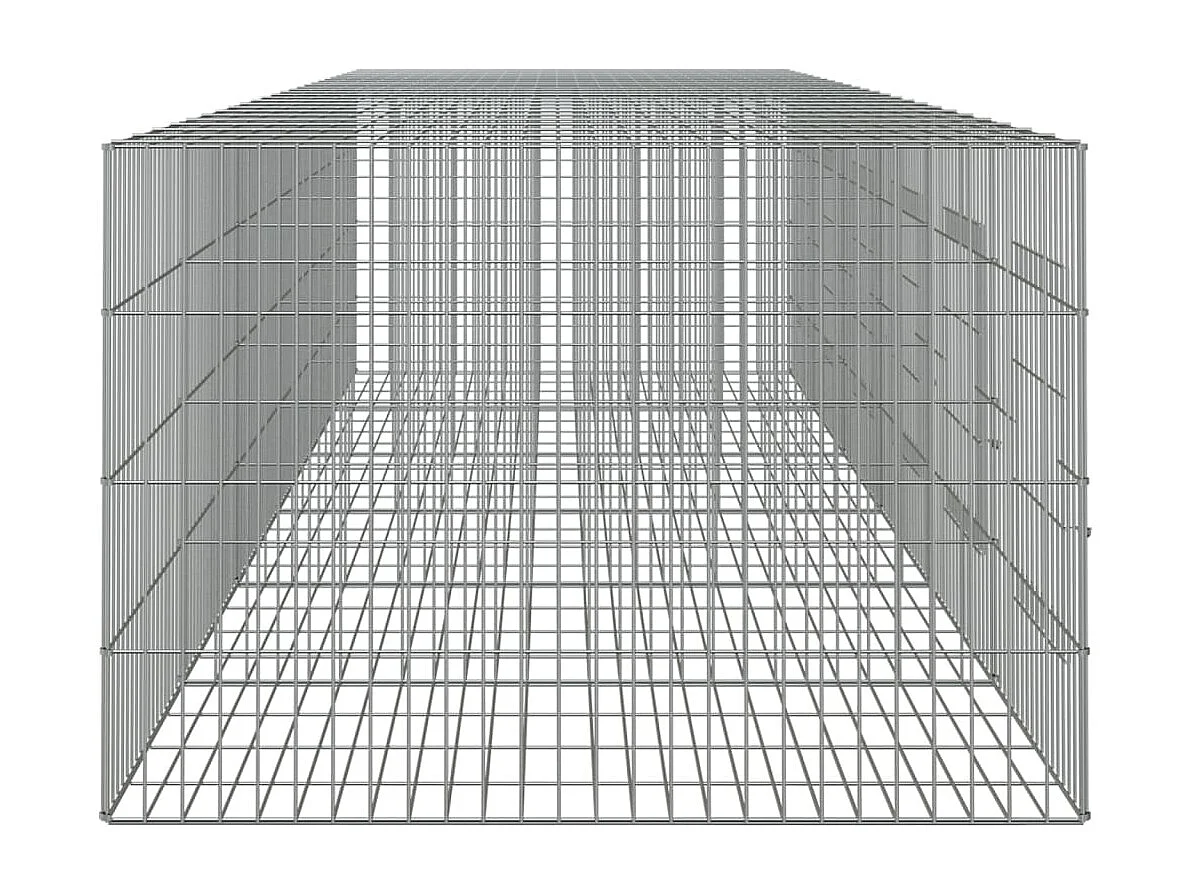 Cage à lapin 6 panneaux 327x79x54 cm Fer galvanisé