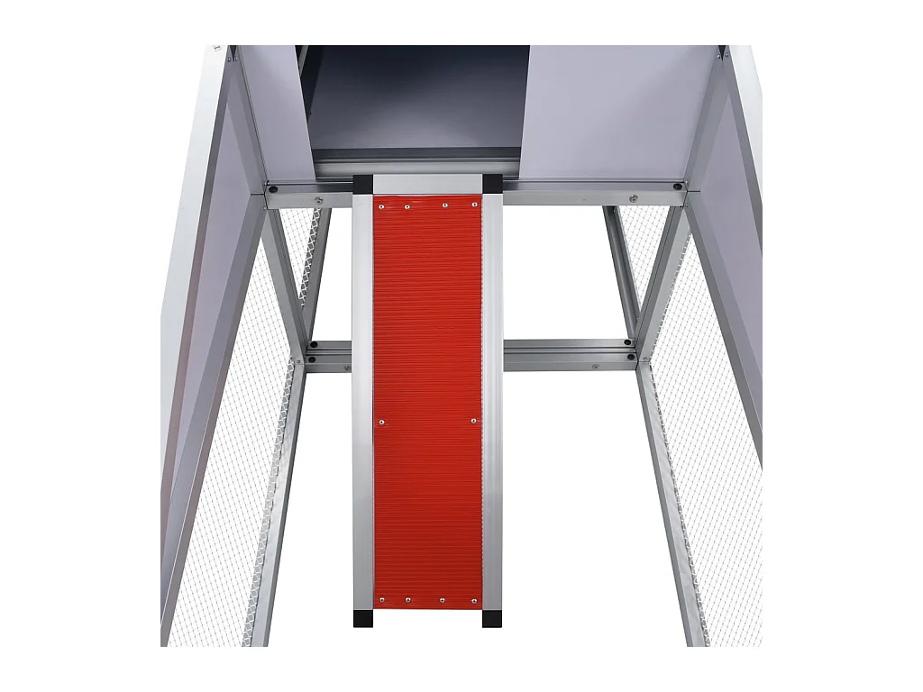 Poulailler avec rampes et nichoir Aluminium