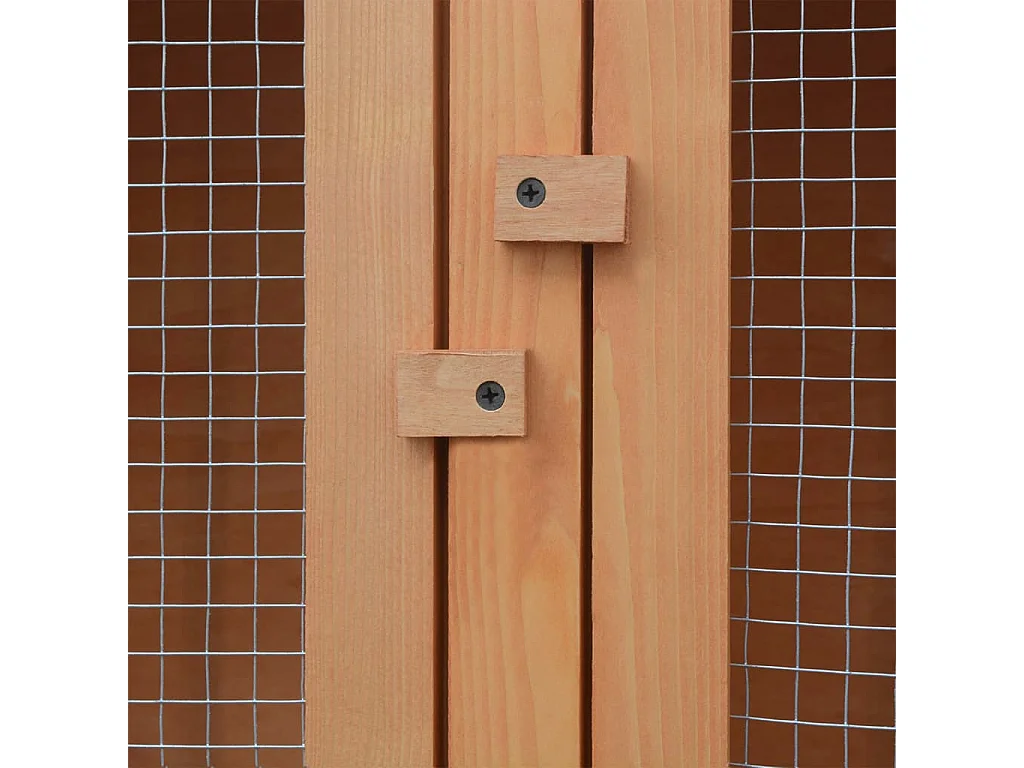 Dierenkooi 6 compartimenten Hout