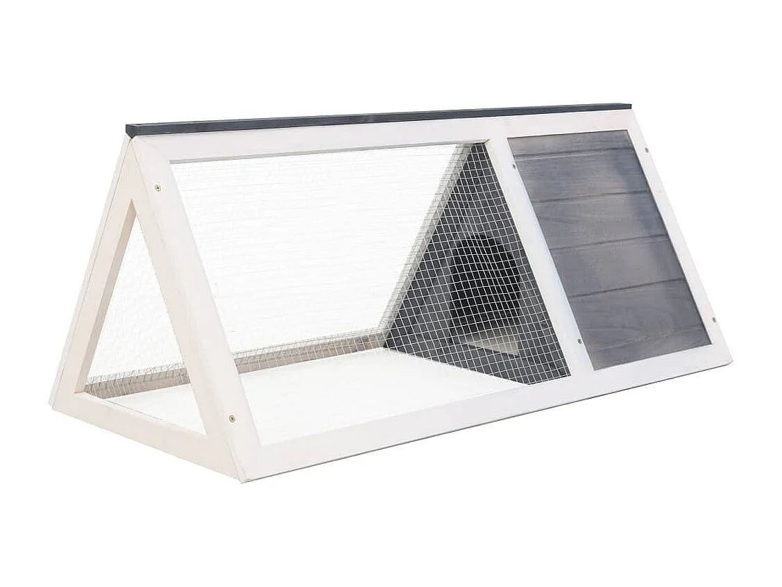 Gaiola de madeira cinza