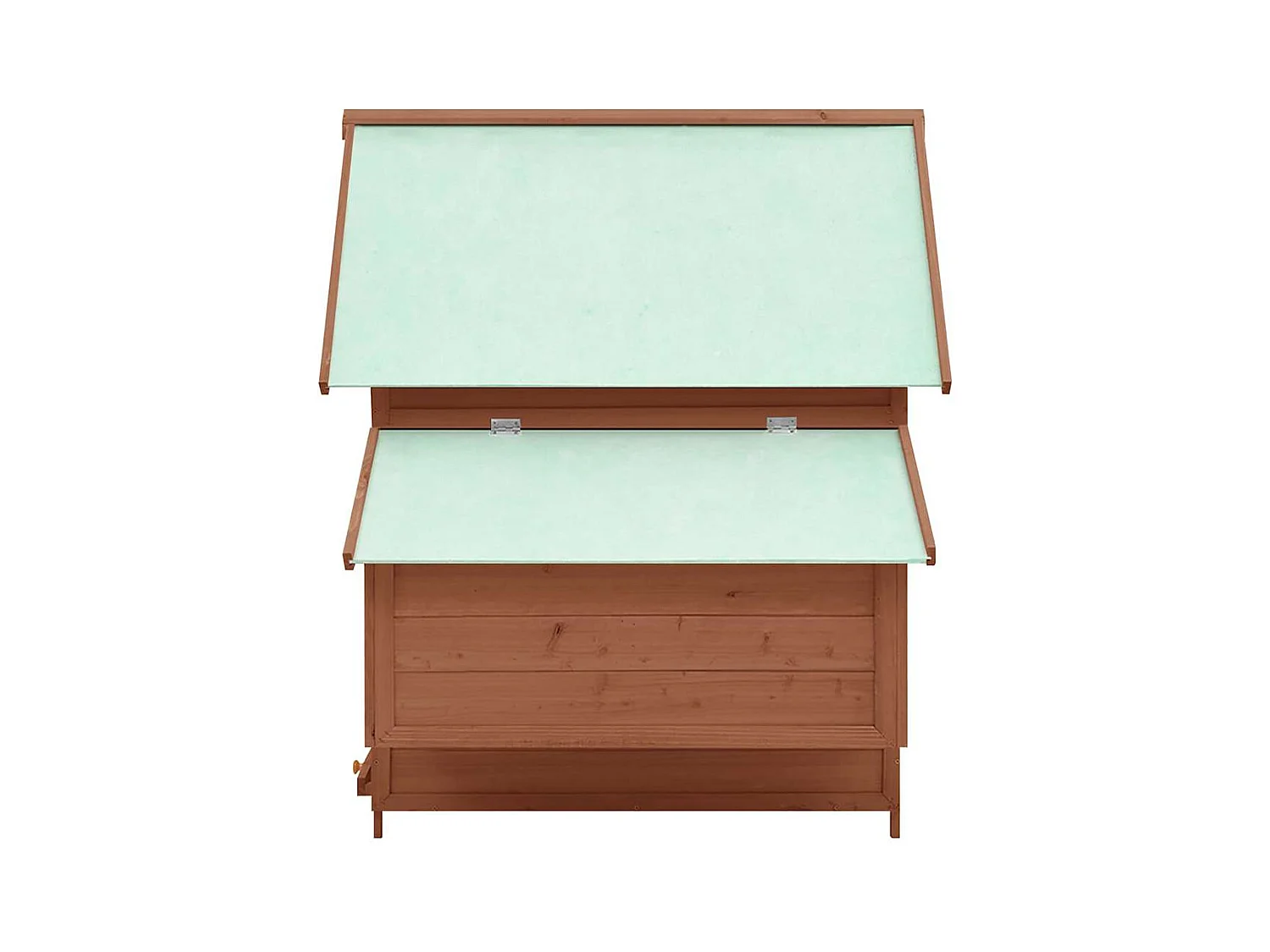 Poulailler Moka et blanc 150x96x110 cm Bois de sapin massif