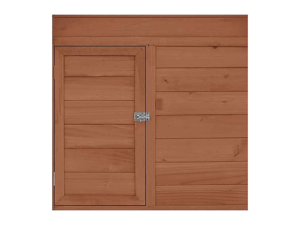 Poulailler Moka et blanc 150x96x110 cm Bois de sapin massif