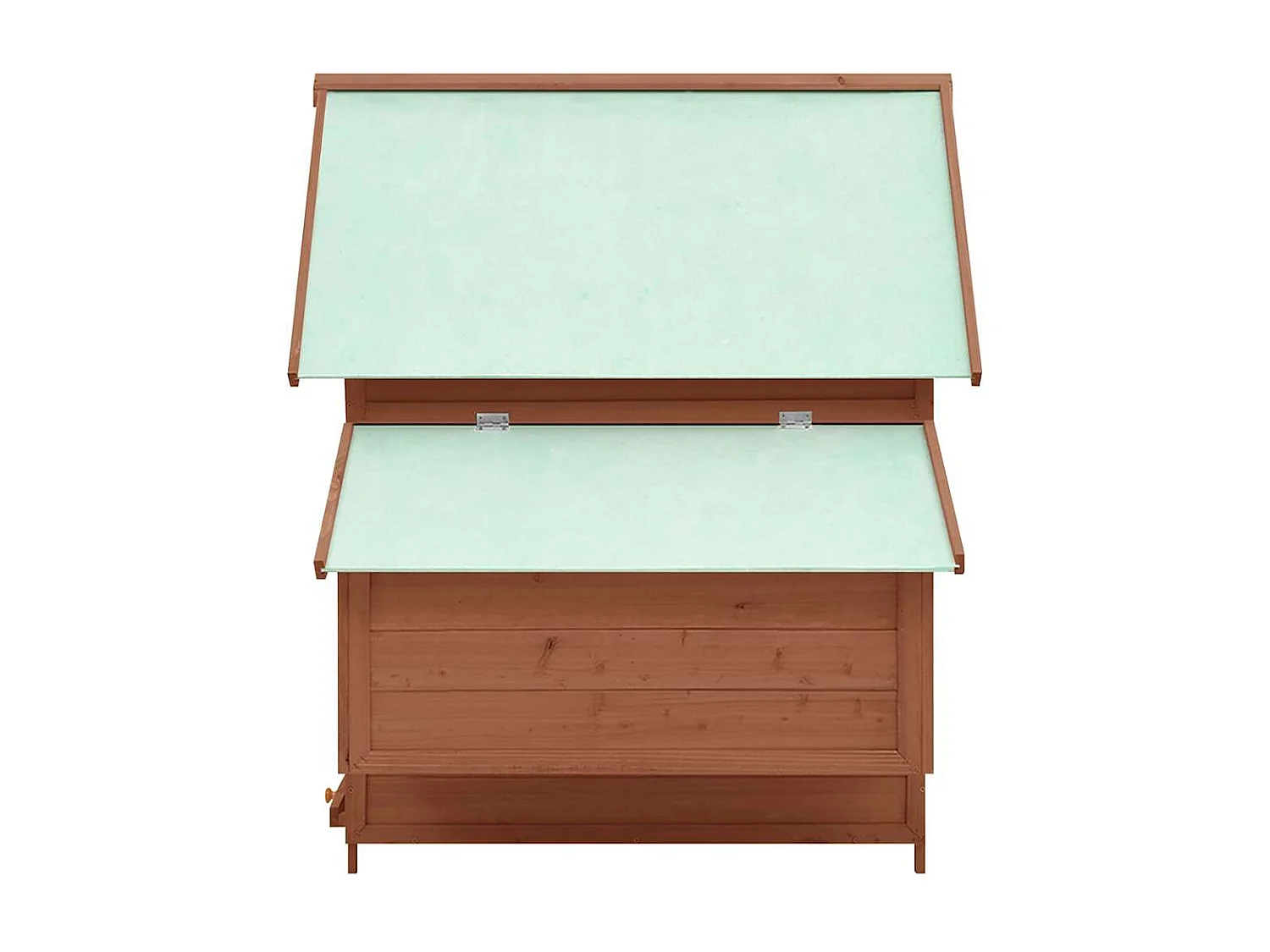 Poulailler Moka et blanc 150x96x110 cm Bois de sapin massif