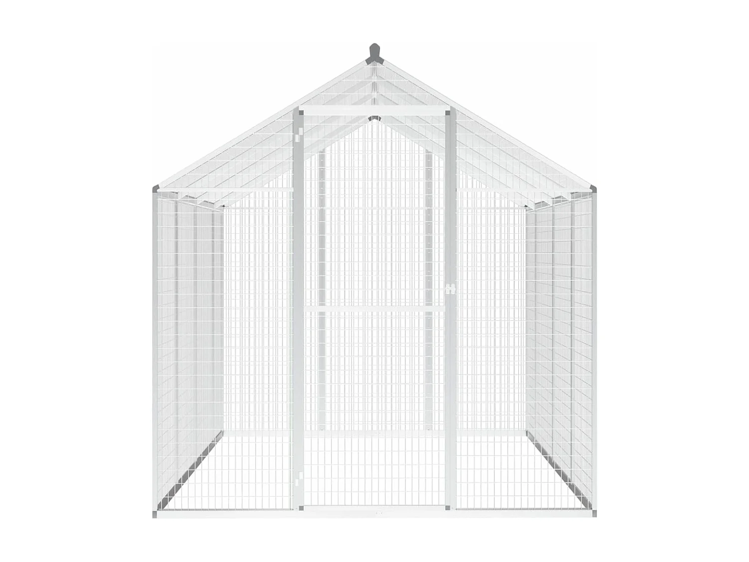 Volière d'extérieur Aluminium 178 x 242 x 192 cm