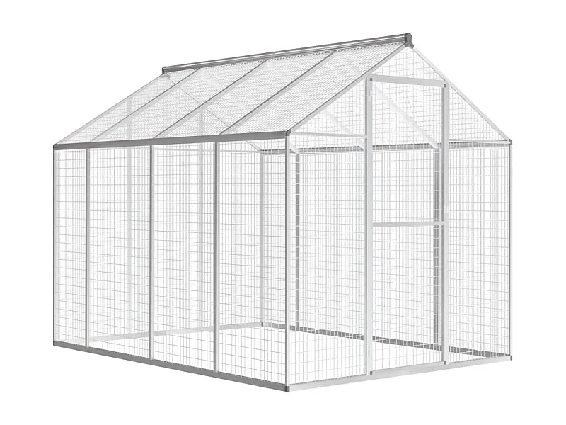Buitenvolière Aluminium 178 x 242 x 192 cm