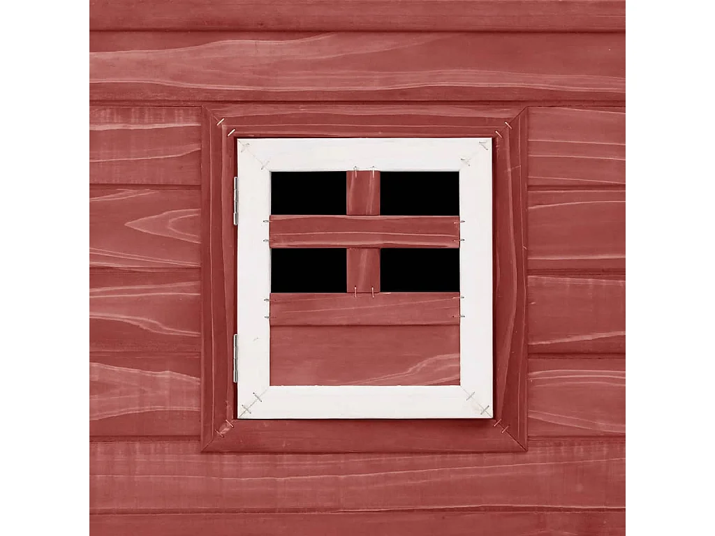 Buiten kippenhok met 1 nestkast Red Wood