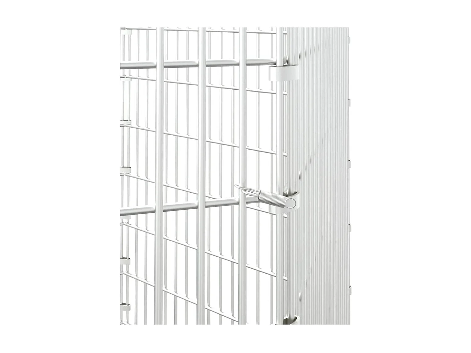 Dierenverblijf voor vrij rondlopen 6 panelen 54x80cm gegalvaniseerd ijzer