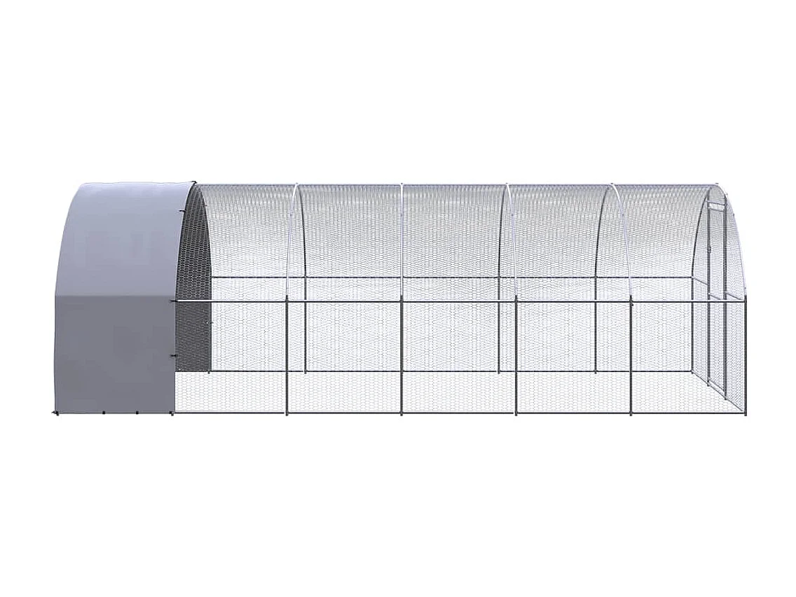Poulailler d'extérieur 3x6x2 m Acier galvanisé