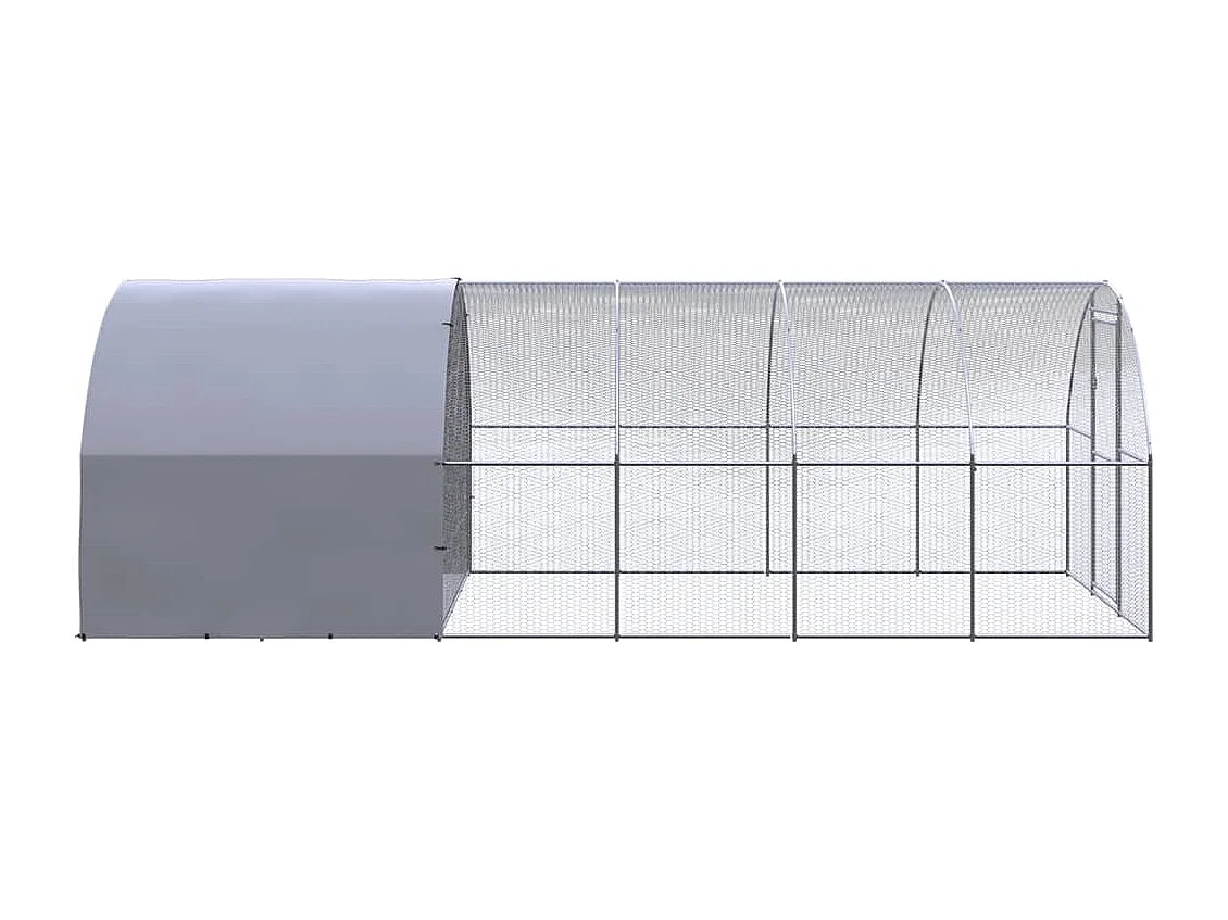 Poulailler d'extérieur 3x6x2 m Acier galvanisé