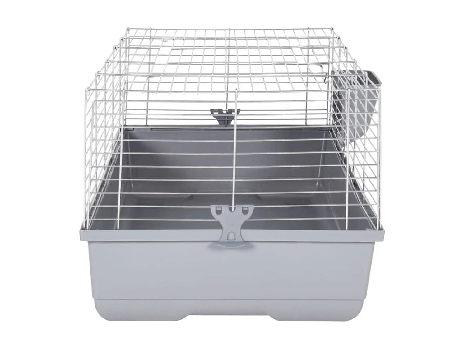 Gaiola para pequenos animais cinza 100x53x46 cm PP e metal