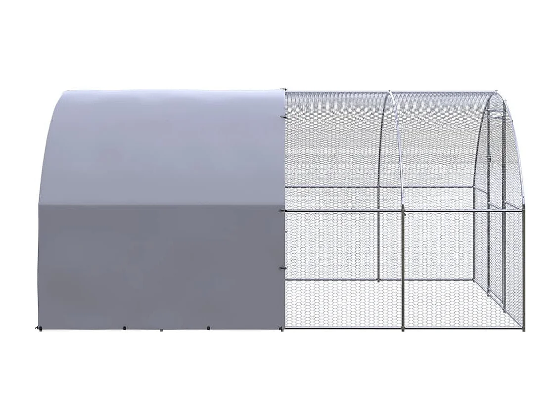 Poulailler d'extérieur 3x4x2 m Acier galvanisé